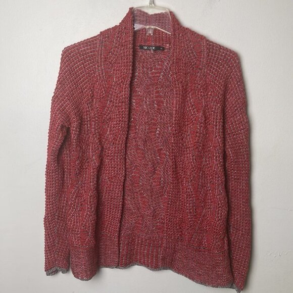 Nic+Zoe mixed stitch cotton/Linen blend cardigan - Picture 2 of 5